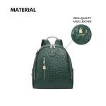 Apollo BFF Vegan Leather Backpack in Emerald Green