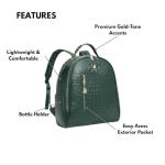 Apollo BFF Vegan Leather Backpack in Emerald Green