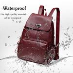 FANDARE Women's Leather Waterproof Fashion Backpack
