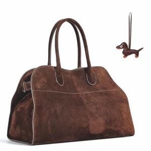 Kurava Luxury Faux Suede Leather Tote Bag
