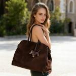 Kurava Luxury Faux Suede Leather Tote Bag