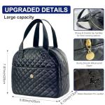 Mziart Chic Insulated Lunch Tote Bag - Black