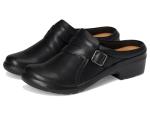 Clarks Women's Angie Braley Black Leather Mule