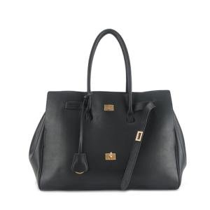 Genuine Leather Slouchy Top Handle Bag