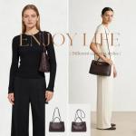 Woven Vegan Leather Tote with Pearl Chain