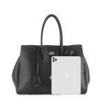 Genuine Leather Slouchy Top Handle Bag