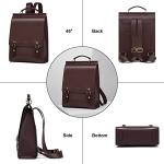 Stylish Brown Leather Backpack Purse for Women