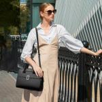 Elegant Vintage Tote Bag for Women - Apricot