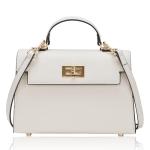 Luxe Leather Crossbody Bag for Women - Topwhite