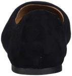 Black Microsuede Women’s Slip-On Ballerina Flats