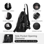 CHERUTY Women's Stylish Anti-Theft Leather Backpack