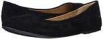 Black Microsuede Women’s Slip-On Ballerina Flats