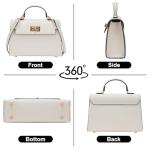 Luxe Leather Crossbody Bag for Women - Topwhite