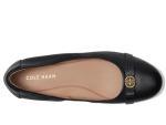 Cole Haan Black Leather Tova Ballerina Flats