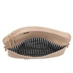 Chic Nude Envelope Clutch Crossbody Bag with Chain