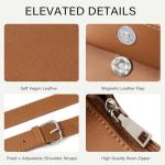 CLUCI RFID Small Vegan Leather Crossbody Bag