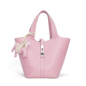 Kadynow Pink Vegan Leather Tote Bag for Women