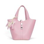 Kadynow Pink Vegan Leather Tote Bag for Women