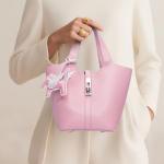 Kadynow Pink Vegan Leather Tote Bag for Women