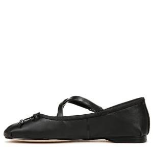 Sam Edelman Zuri Black Leather Ballet Flats