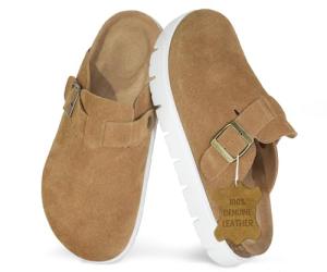 Chic Chunky Buckle Platform Clogs with Arch Support