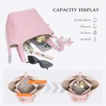 Kadynow Pink Vegan Leather Tote Bag for Women