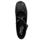 Sam Edelman Zuri Black Leather Ballet Flats