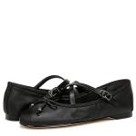 Sam Edelman Zuri Black Leather Ballet Flats