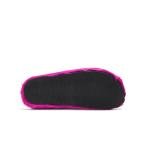 Fuzzy Luxury Fur Slides for Women - Rose Red