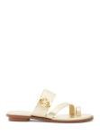 Michael Kors Vera Flat Thong Sandals in Pale Gold