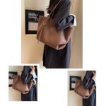 Womens Fashion Luxury Large Leather Woven Leather Tote Handbag Shoulder Bag Women Top Handle Satchel Handbag Work (Brown)