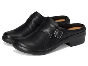 Clarks Collection Women's Angie Braley Mule, Black Leather, 9 M US