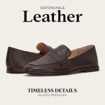 Frye Faith Loafer Women's Leather Slip-On Shoes - Classic Comfort & Style for Everyday Wear, Dark Brown - Goat Frenzy Leather - 9 M