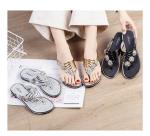 Womens 2025 Flat Sandals for Womens Summer Slippers Non Slip comfortable Beach Sandals (11,gold)