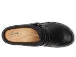 Clarks Collection Women's Angie Braley Mule, Black Leather, 9 M US