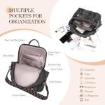 ROOSALANCE Backpack Purse for Women Pu Leather Backpack Fashion Ladies Shoulder Bag Handbags for Travel Daily Use, Black