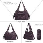 Angel Barcelo Large Purses for Women Soft PU Leather Hobo Bag for Women Shoulder Bag Coffee