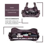 Angel Barcelo Large Purses for Women Soft PU Leather Hobo Bag for Women Shoulder Bag Coffee