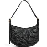 BOSTANTEN Purses for Women Crescent Crossbody Bag Vegan Leather Shoulder Hobo Handbag Adjustable Strap, Large Black
