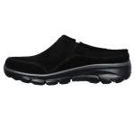 Skechers Women's Easy Going Black Suede Clogs