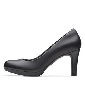 Clarks Adriel Viola Black Leather Dress Pumps