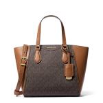 Michael Kors Women's Taryn Small Convertible Crossbody Bag, Gold-Tone Hardware/Brown/Acorn