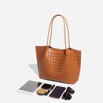 Waiyqju Women's Luxury Handmade Woven Tote Bag, Beach Bag Set, Elegant Age Reducing Travel Commuter Bag Set (6# Grape purple)