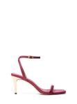 Michael Kors Women's Liana Mid Heel Sandal, Mulberry, 6