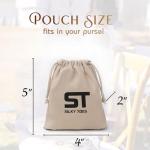 Silky Toes Women’s Foldable Ballet Flats – Portable Roll-Up Slippers for Purse, Travel, or Events – Comfortable Ballerina Shoes (Black, Large)