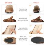 MUSSHOE Mules for Women Flats Comfortable Slip on Women Mules Backless Loafers,Leopard Suede 7