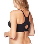 Cake Maternity Cotton Candy Wirefree Nursing Bra for Breastfeeding, Seamless Maternity Sleep Bra, Black, X-Large