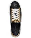 KARL LAGERFELD Paris Women's Sneaker, Black/Gold, 8
