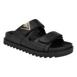 Guess Women's FABULA Flat Sandal, Black 001, 10