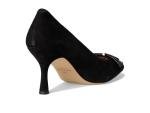 Cole Haan Women's Felicia Bow Pumps, Black Suede, 7-B US